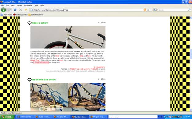 cruiser revolution gets a mention on Sunday! site (Jan. 7th)