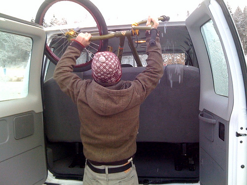 model-c in van model-c in van