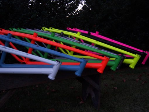 Tribute twin top tube 24 frame colors