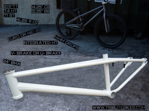 white 24in Tribute frame