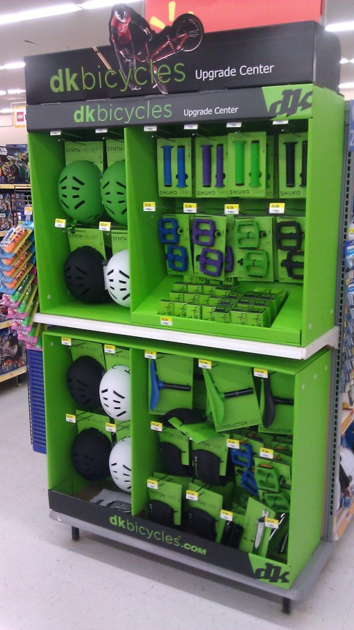DK endcap at Walmart