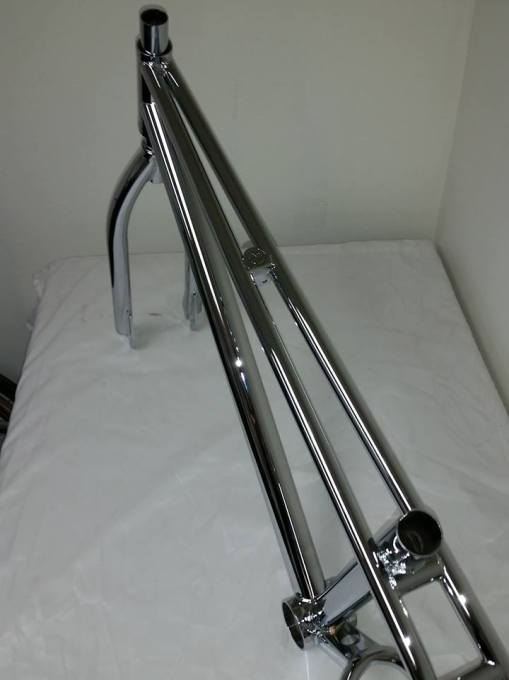 Chrome Morales Cruiser Frame top tube